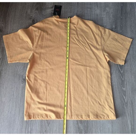 Levis Shirt Mens Extra Small ( Oversized Style ) Yellow Black Short Sleeve NWT u - Picture 7 of 8